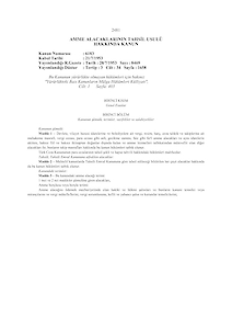 AMME Alacakların Tahsil Usulü Hakkında Kanun