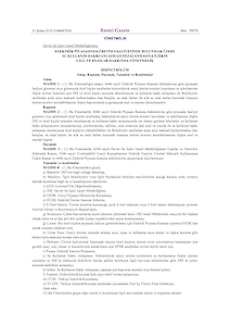 29274 Su Kullanım Yönetmeliği