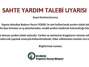 Sahte Yardım Talebi Uyarısı
