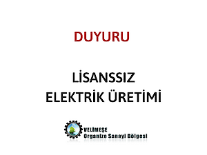 Lisanssız Elektrik Üretimi Hk. 