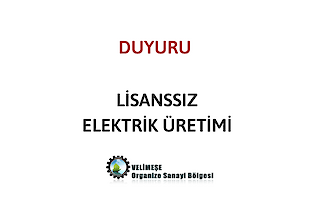 Lisanssız Elektrik Üretimi Hk. 