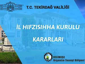 Il Umumi Hıfzısıhha Kurulu Kararı ve Pandemi Kurulu Kararı