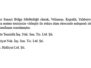 Vidanjör Ile Atıksu Alımı Yapılacak Vidanjör Firmaları