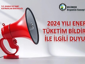 Enerji verimliliği Mevzuatı Kapsamında Yapılacak Enerji Tüketim Bildirimleri