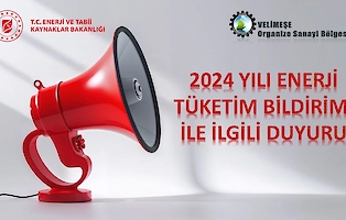 Enerji verimliliği Mevzuatı Kapsamında Yapılacak Enerji Tüketim Bildirimleri