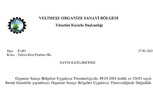 Tahsis Süre Uzatımı