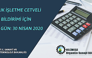 Yıllık Işletme Cetvellerinin Bildirimi