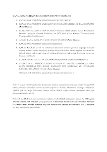 Kanal Bağlantı İzin Belgesi Evrak ve Dilekçeleri