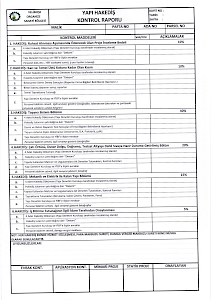 Yapı Hakediş Kontrol Raporu