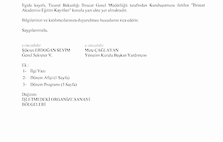 3034 İhracat Akademisi Eğitim Kayıtları