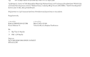 3094 Nükleer Enerji Tedarikçisi Bilgi Sistemi Yerli Firma Kayıtları