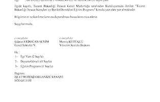 3102 Ticaret Bakanliığı İhracat Süreçleri ve Devlet Destekleri Eğitim Programı