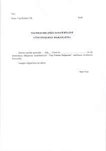 Yapı Ruhsatı Dilekçesi